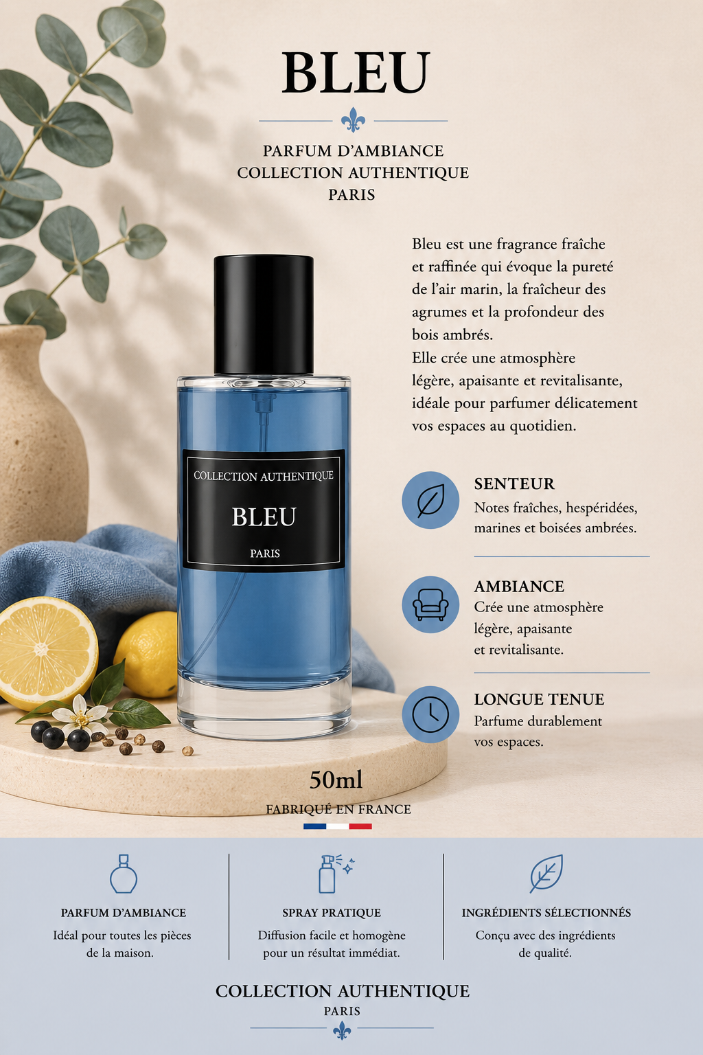 Parfums bleu 50ml